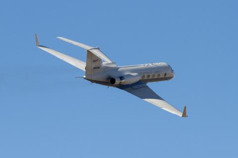 NASA’s C-20A aircraft completed more than 150 hours of international science flights from May 20 to July 24 in support of an Earth science deployment series. The aircraft, owned and operated by NASA’s Armstrong Flight Research Center in Edwards, California, overcame several challenges throughout the missions. NASA/Carla Thomas NASA’s C-20A aircraft completed more than 150 hours of international science flights from May 20 to July 24 in support of an Earth science deployment series. The aircraft, owned and operated by NASA’s Armstrong Flight Research Center in Edwards, California, overcame several challenges throughout the missions. NASA/Carla Thomas